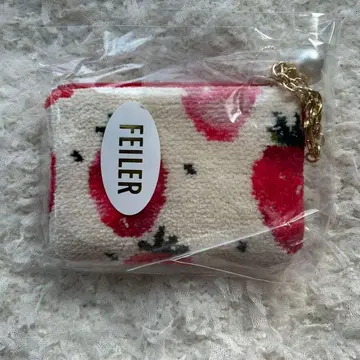 [ 새상품 미개봉 ] FEILER 스트로베리 도트 키&카드 파우치