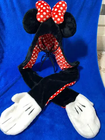 디즈니 미니 머플러 팬캡 장갑