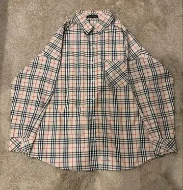 GORGE 체크 무늬 긴팔 셔츠