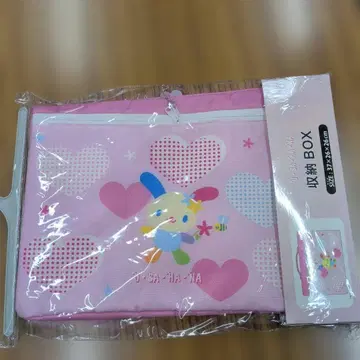 레어! [우사하나] 산리오 수납 박스 핑크 하트