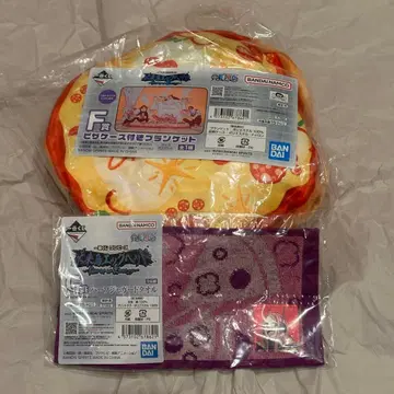 원피스 제일복권 미래섬 에그헤드 피자 케이스 포함 담요 타월