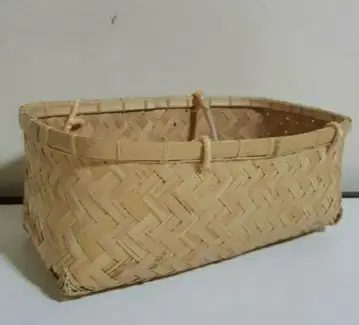 대나무 세공 토트백 민예품 핸드메이드 바구니 바스켓 마르쉐 바구니