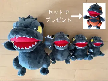 고질라 봉제 인형 5세트