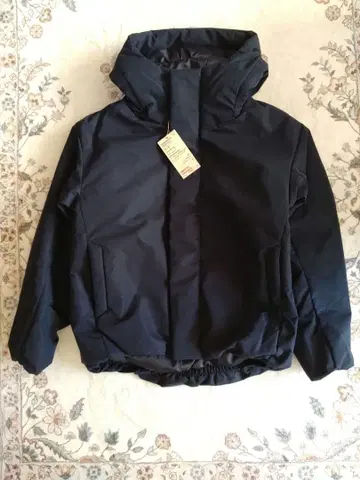 무인양품 택 포함 새상품 방풍 발수 솜 후드 자켓 네이비 S