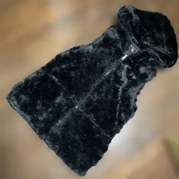 trf_outerwear 블랙 인조 모피 베스트 L/XL