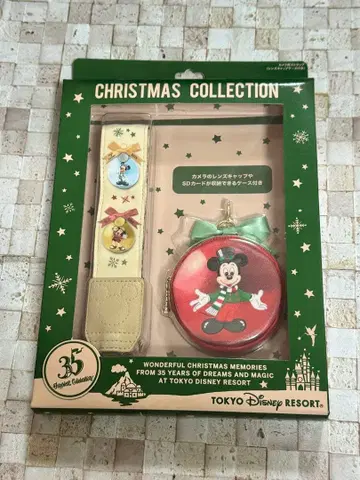 도쿄 디즈니 리조트 카메라 스트랩 크리스마스 미키 35주년