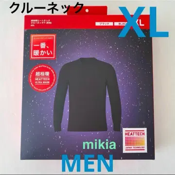 유니클로 UNIQLO 울트라 웜 히트텍 크루넥 T 남성용 XL 블랙 최신