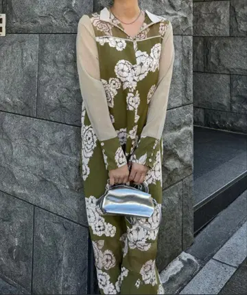 WILLFULLY sheer big flower switching OP