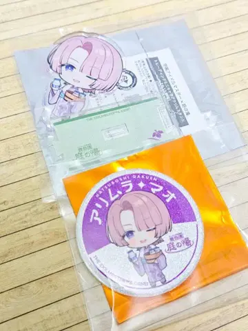 학원 아이돌 마스터 아리무라 마오 정원의 온천 아크릴 스탠드 캔뱃지