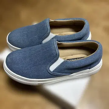 데님 블루 슬립온