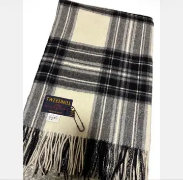 TWEEDMILL 트위드밀 대형 스톨 체크 무늬