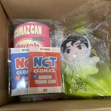 NCT CCOMAZ 봉제 인형 마스코트 캔 랜티큘러 카드 포함