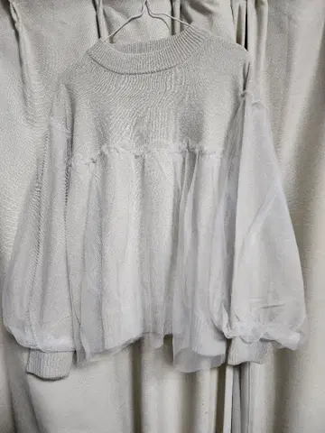 Samansa Mos2 튤 장식 스웨터