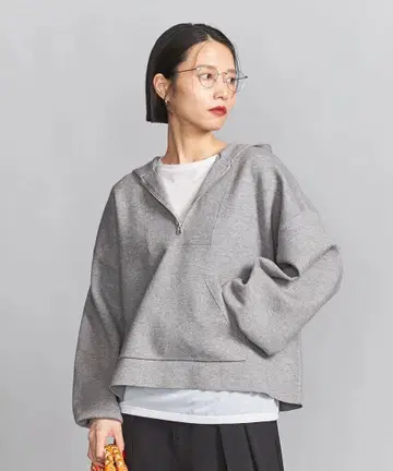 뷰티 앤 유스 스폰디쉬 니트 후디 풀오버