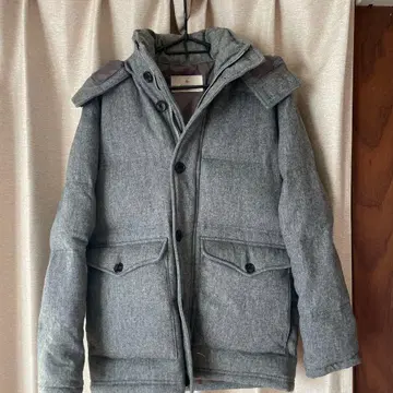 에디피스 다운 자켓 사이즈 44 edifice 그레이