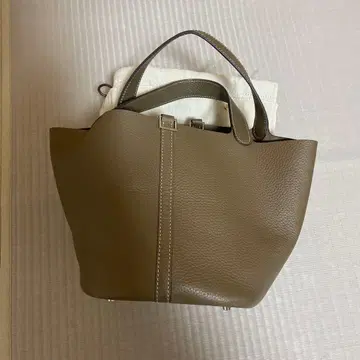 브라운 가죽 토트백 이너백 포함