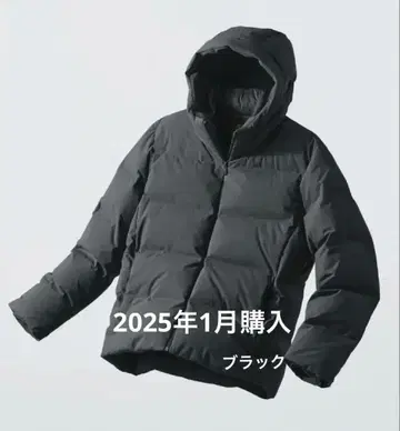 UNIQLO 유니클로 심리스 다운 후드티 블랙 남성용 3XL