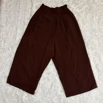 KIWASYLPHY 여성용 가우초 팬츠 M 와인 레드 브라운