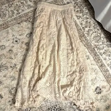 레이스 롱 스커트 구제 의류 페어리 그런지 페어리 코어