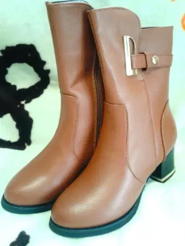 [ 미사용품 ] 슈베크 숏부츠 브라운 23.5cm