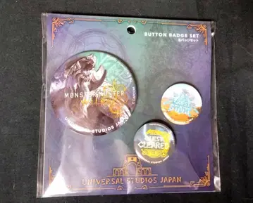 몬스터 헌터 와일즈 x 유니버셜 한정판 캔뱃지 세트