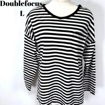 Doublefocus 스트라이프 긴팔 셔츠 L [ 99 ]