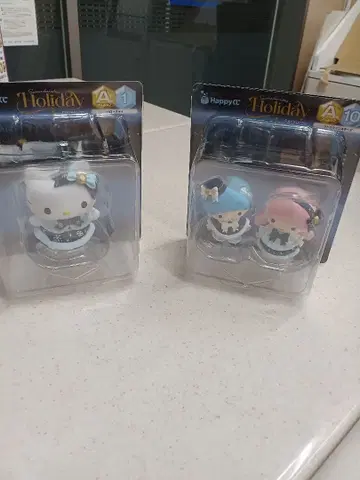happy 복권 헬로키티 리틀트윈스타 Holiday 피규어 세트