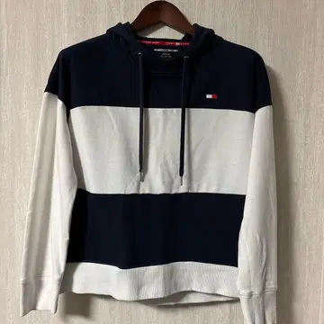 TOMMY HILFIGER 타미힐피거 후드티 보더 오버