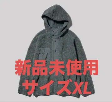 GU ENGINEERED GARMENTS 보아 플리스 스냅 후드티 XL