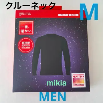 유니클로 UNIQLO 울트라 웜 히트텍 크루넥T 남성용 M 블랙 최신