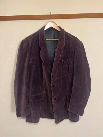 40s 프렌치 빈티지 코듀로이 테일러드 자켓 네이비