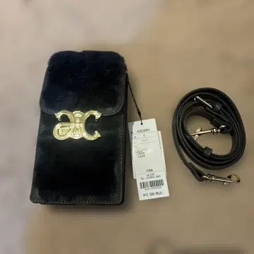 새상품 앙코키누 다크 그레이 퍼 스마트폰 숄더백