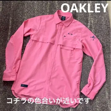 새상품급 OAKLEY 오클리 스컬 남성용 긴팔 셔츠 살몬 핑크 L