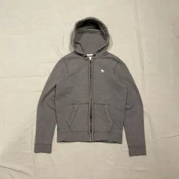 [새상품급] 아바클로 지퍼 후드티 미니 로고 S 사이즈 차콜 그레이