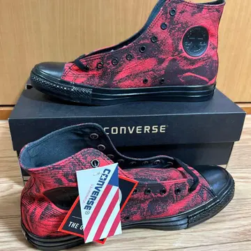 CONVERSE ALL STAR 하이컷 스니커즈 레드/블랙