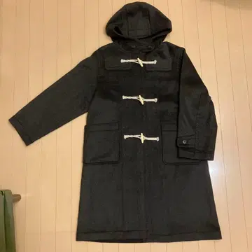 미디 우미 그레이 더플 코트 여성용