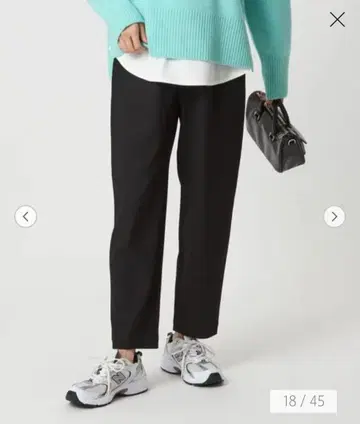 green label relaxing 올마이 울기모 테이퍼드 팬츠