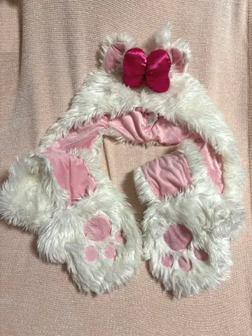 마리 팬캡 후드 부착 머플러