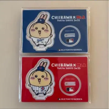 치이카와 MLB TOKYO SERIES 아크릴 스탠드 토끼 2종 세트