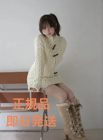 안도마리 Andmary Kelly toggle knit set up