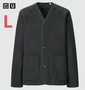 UNIQLO U 플리스 가디건 다크 그레이 유니클로
