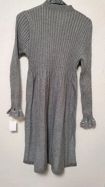 니트 원피스 그레이 펄 롱 니트 M L 쥬크로이스소와