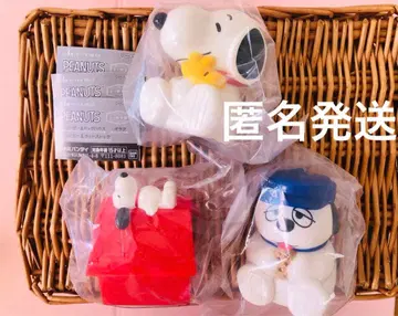 PEANUTS 스누피 미니 저금통 3개 컴플리트 익명 배송 가챠