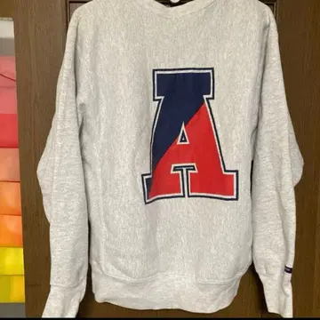 JANSPORT 리버스 위브 맨투맨 A 알파벳 빈티지