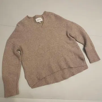 새상품급 베이지 캐시미어 울 니트 스웨터 BEIGE.