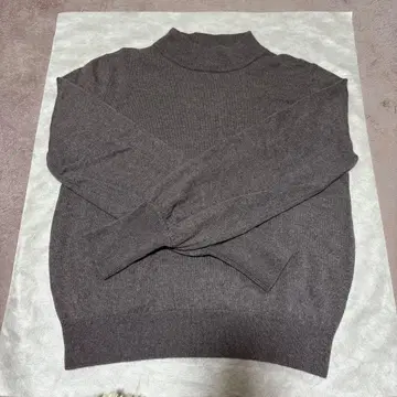 타카시마야 캐시미어 100% 토프색 스웨터 L