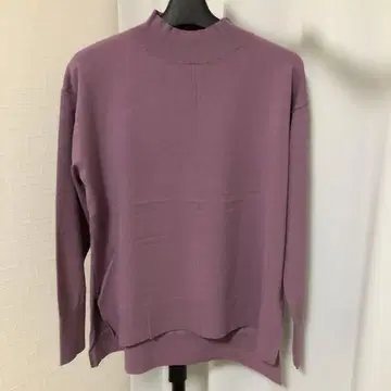 아오야마 양복 앵커우먼 하이넥 천축 니트 풀오버 긴팔 사이즈 M