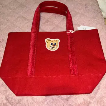 러브러리 바이 페이러 와펜 토트백 올드 테디 와인