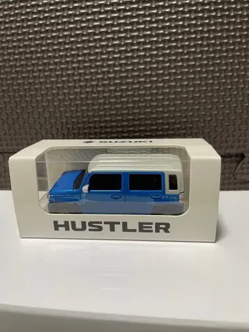 HUSTLER 미니카 파란색 투명 케이스 포함