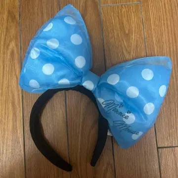 미니 마우스 물방울 패턴 머리띠